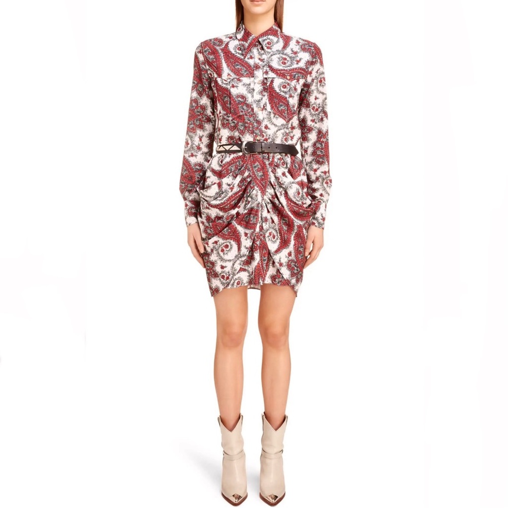 NEW ISABEL MARANT PAISLEY PRINT MINI SKIRT - Picture 10 of 10
